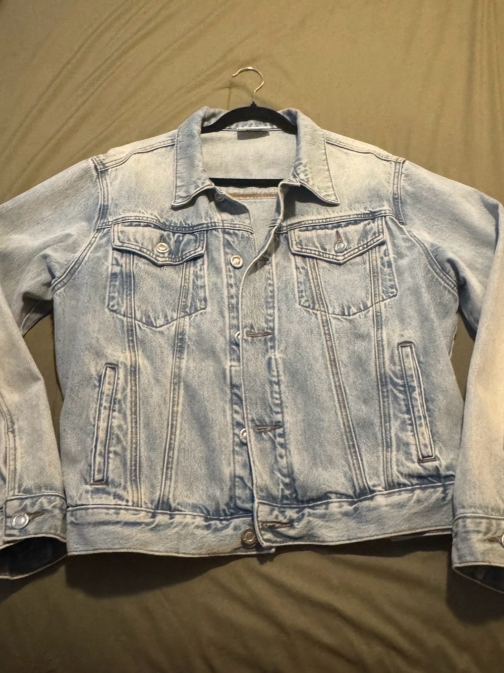 Mens Light Wash Denim Jacket - Elwood